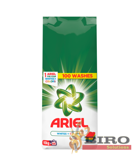 Detergent praf automat Ariel, 10 kg, ambalaj moale